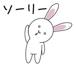 Apologize rabbit sticker #3071115