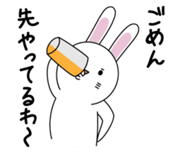 Apologize rabbit sticker #3071136