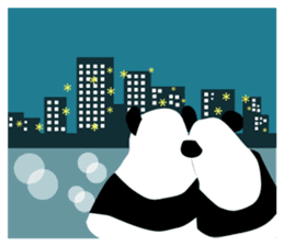 Panda in Kobe sticker #3071298