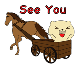 Daily life of Bear-Dog Max sticker #3071398