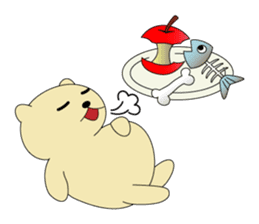 Daily life of Bear-Dog Max sticker #3071399