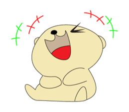 Daily life of Bear-Dog Max sticker #3071414