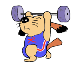 Comical everyday of a little ugly dog sticker #3071428