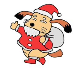 Comical everyday of a little ugly dog sticker #3071455