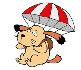 Comical everyday of a little ugly dog sticker #3071456