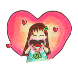 clover girl sticker #3071822