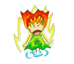 clover girl sticker #3071836