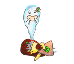 clover girl sticker #3071843