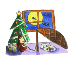 clover girl sticker #3071848