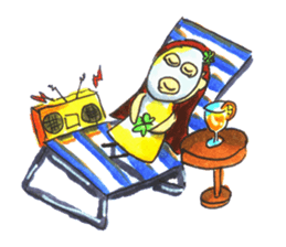 clover girl sticker #3071856