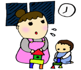 Nursery teacher and Mam. sticker #3071878