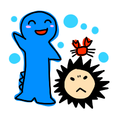 Inflating marine buddy sticker