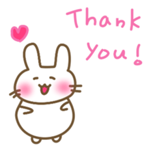 Comfortable bunny sticker sticker #3073266