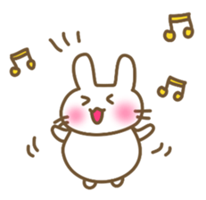 Comfortable bunny sticker sticker #3073267