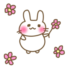 Comfortable bunny sticker sticker #3073268
