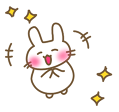 Comfortable bunny sticker sticker #3073269
