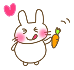 Comfortable bunny sticker sticker #3073270