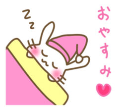 Comfortable bunny sticker sticker #3073272