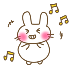 Comfortable bunny sticker sticker #3073278