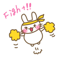 Comfortable bunny sticker sticker #3073279
