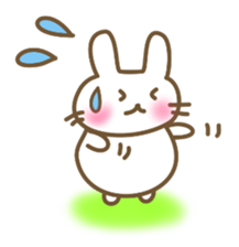 Comfortable bunny sticker sticker #3073283
