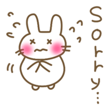 Comfortable bunny sticker sticker #3073286