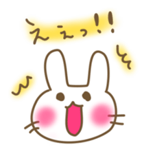 Comfortable bunny sticker sticker #3073288