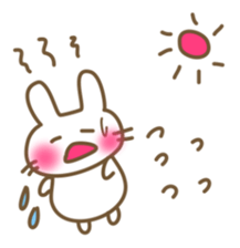 Comfortable bunny sticker sticker #3073289