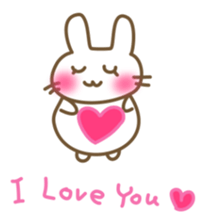 Comfortable bunny sticker sticker #3073291