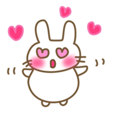 Comfortable bunny sticker sticker #3073293