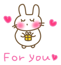 Comfortable bunny sticker sticker #3073295