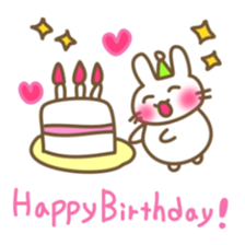 Comfortable bunny sticker sticker #3073297