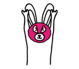 Bear & Rabbit wrestler sticker #3074347
