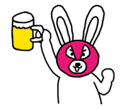 Bear & Rabbit wrestler sticker #3074351