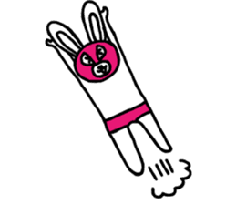 Bear & Rabbit wrestler sticker #3074358