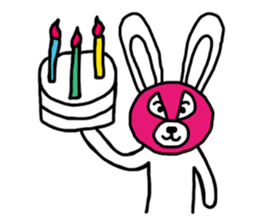 Bear & Rabbit wrestler sticker #3074370