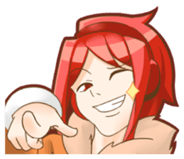 Fox ear headphones Girl sticker #3074971