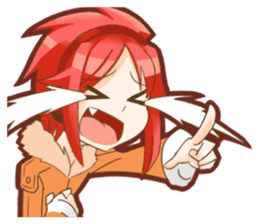 Fox ear headphones Girl sticker #3074973