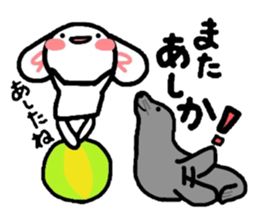 Cat and Bunny make a play on words! sticker #3075425