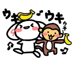 Cat and Bunny make a play on words! sticker #3075455