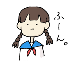 one stroke of the pen rabbit sticker #3075815