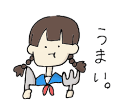 one stroke of the pen rabbit sticker #3075816