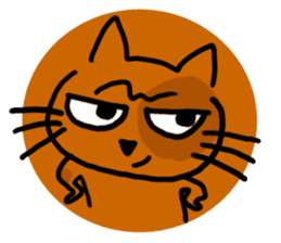 One Hundred Faces cat sticker #3075987