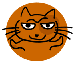 One Hundred Faces cat sticker #3075988