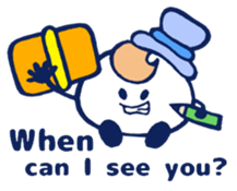 We will talk happily! 3 English sticker #3076114