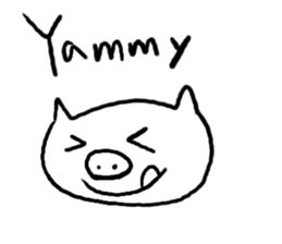 Simple sticker of Momoro sticker #3076895