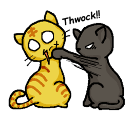 Cat Punch (English Ver.) sticker #3076953