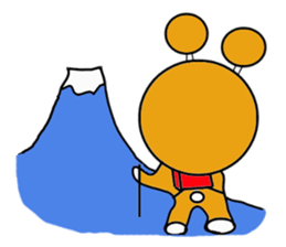 Fun message Sticker Bear robo sticker #3077120