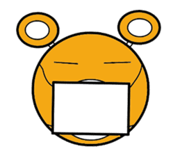 Fun message Sticker Bear robo sticker #3077122