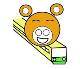 Fun message Sticker Bear robo sticker #3077128